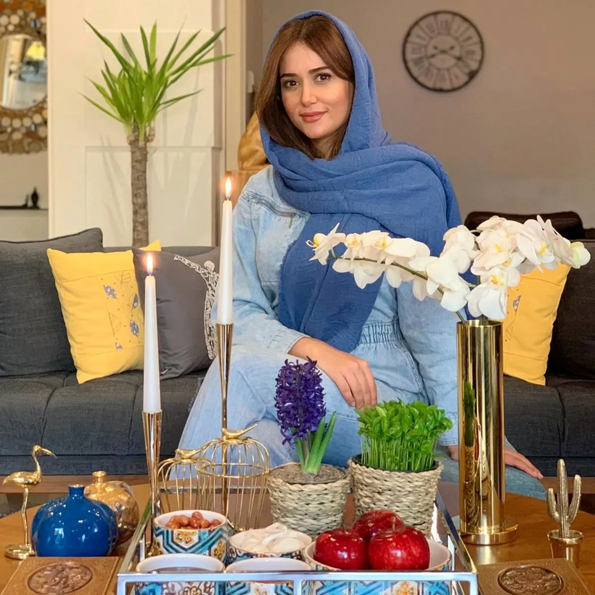 عکس پریناز ایزدیار در قرنطینه نوروزی