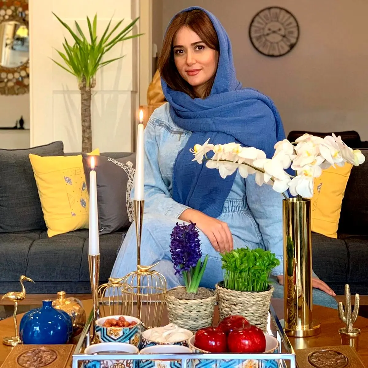 عکس پریناز ایزدیار در قرنطینه نوروزی