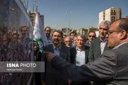 تصاویری از بهره‌برداری از چند پروژه عمرانی پایتخت با حضور افشانی و هاشمی