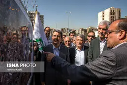 تصاویری از بهره‌برداری از چند پروژه عمرانی پایتخت با حضور افشانی و هاشمی