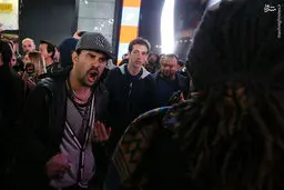 درگیری طرفداران کلینتون و ترامپ/تصاویر