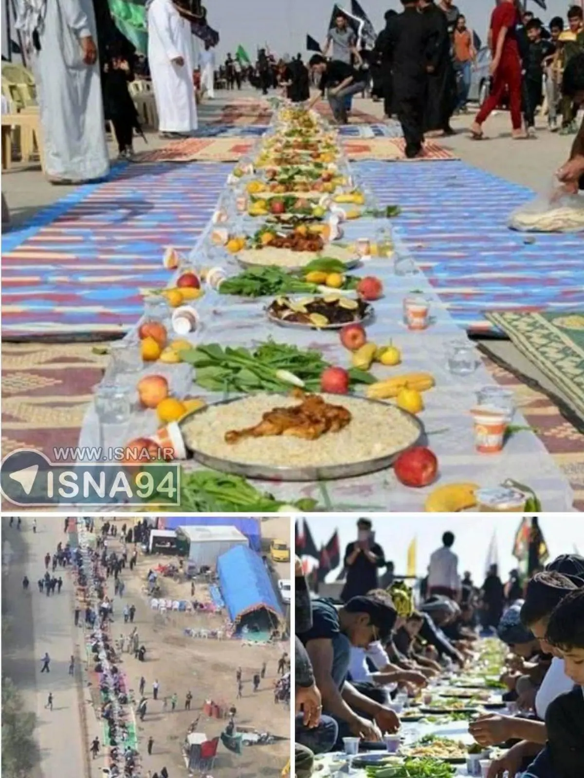 طولانی‌ترین سفره جهان برای زائران اربعین/عکس