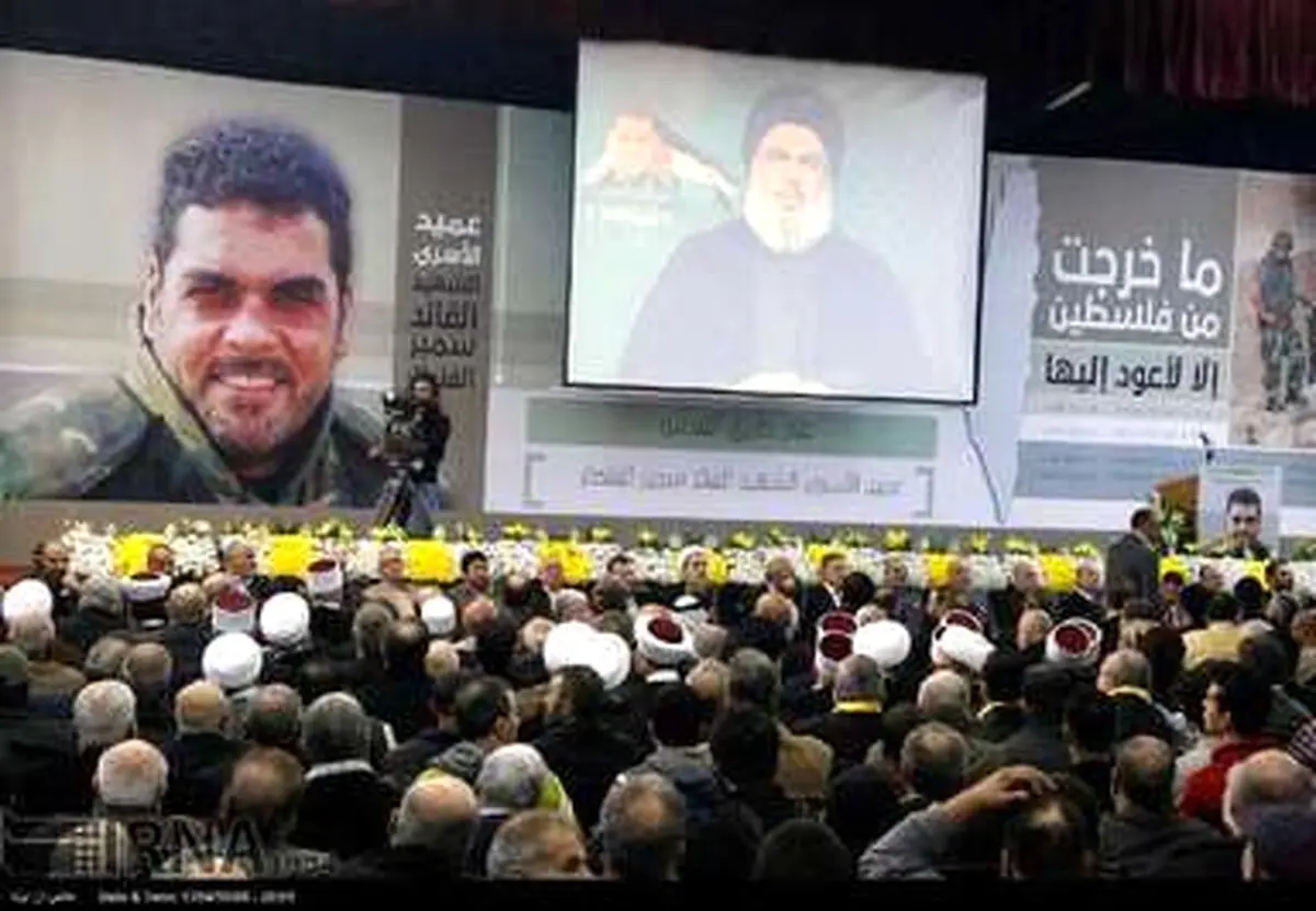 تصاویری از مراسم هفتمین روز شهادت سمیر القنطار