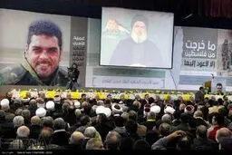 تصاویری از مراسم هفتمین روز شهادت سمیر القنطار