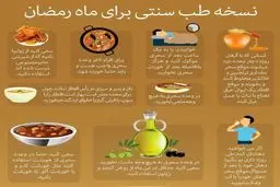 نسخه طب سنتی برای ماه رمضان