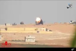 داعش 2 تانک ارتش ترکیه را منهدم کرد / عکس