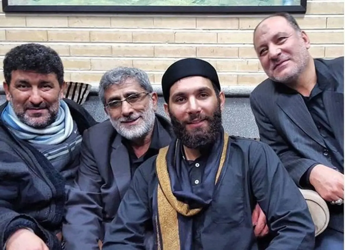جانشین سردار سلیمانی در کنار مداح معروف تهران