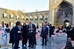سفیر سوئیس در حرم امام رضا/تصاویر