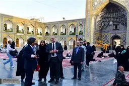 سفیر سوئیس در حرم امام رضا/تصاویر
