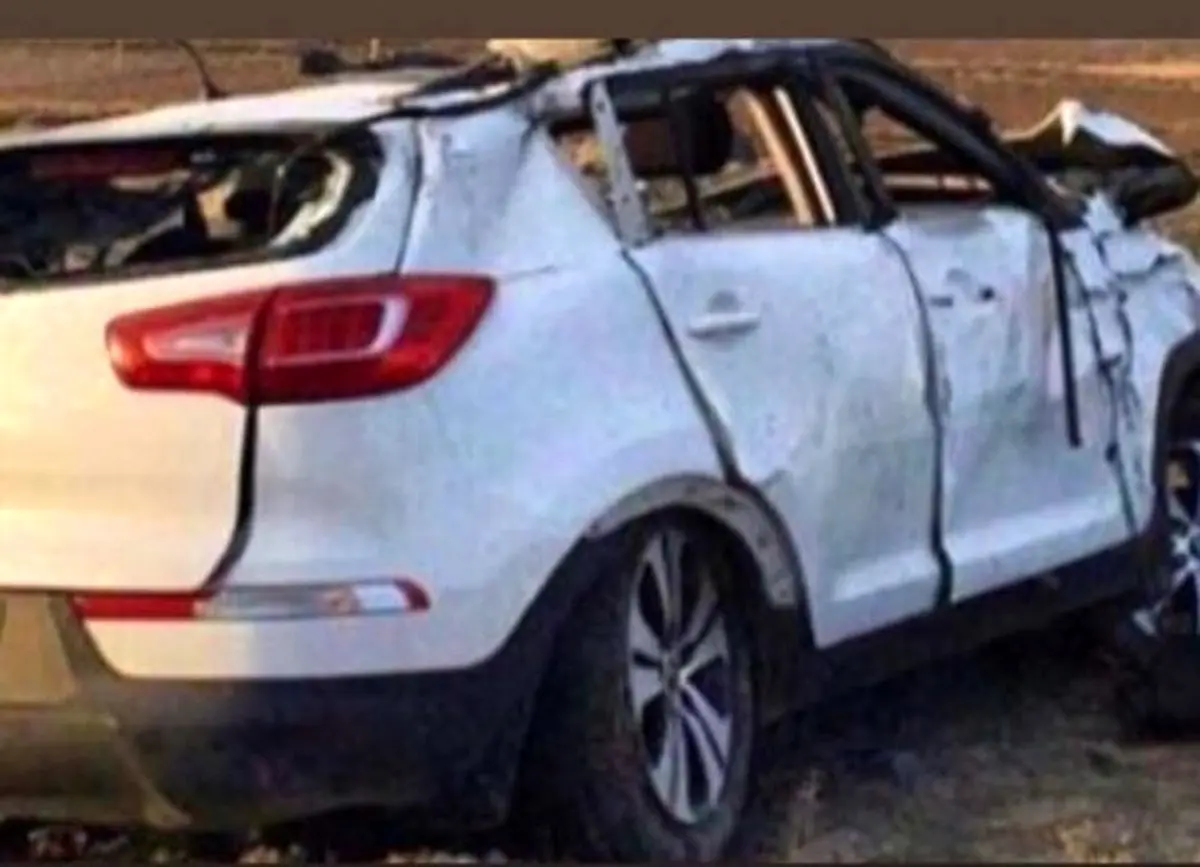 خودروی سرمربی تیم ملی کاراته واژگون شد+ تصاویر