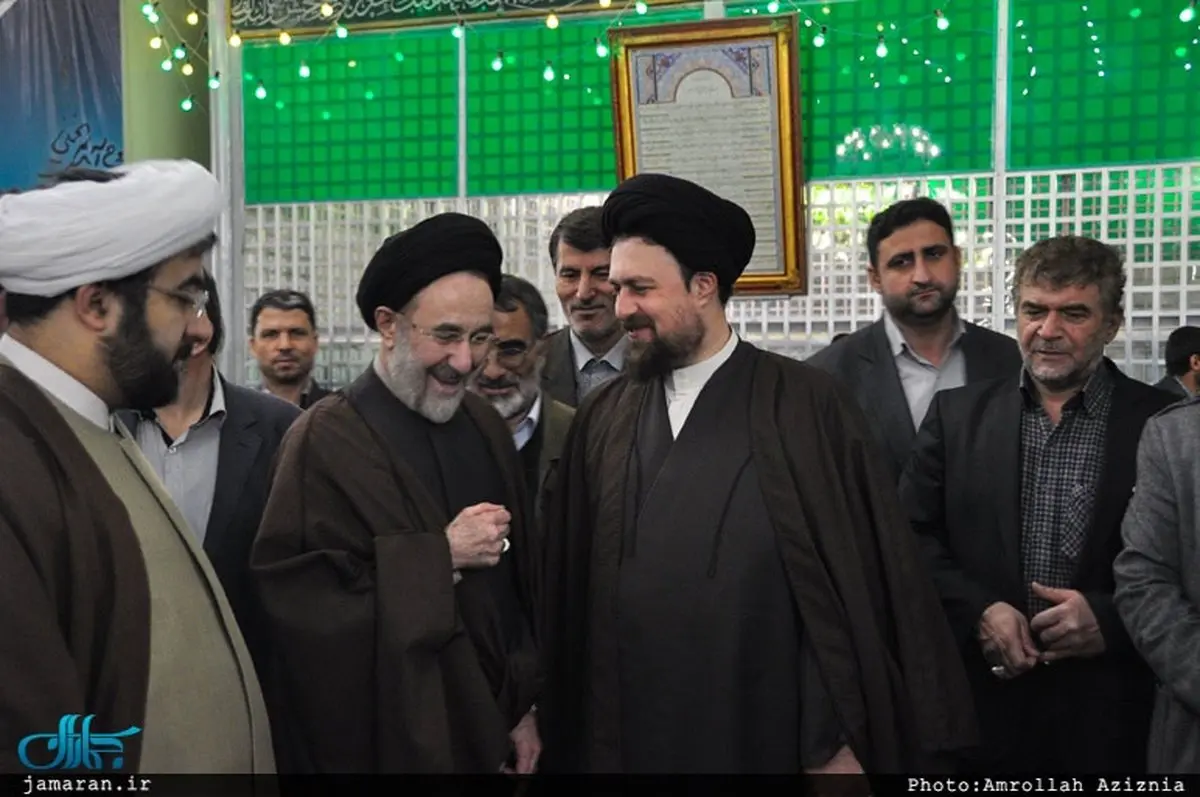 دیدار سید محمد خاتمی و سیدحسن خمینی/ عکس