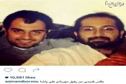 عکسی از دوران جوانی برزو ارزجمند