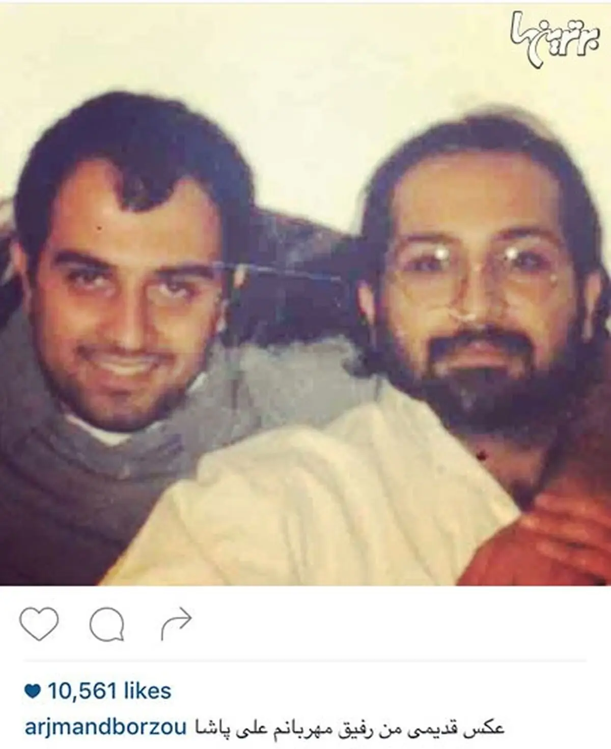 عکسی از دوران جوانی برزو ارزجمند