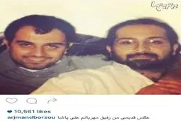 عکسی از دوران جوانی برزو ارزجمند