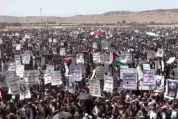 جزئیات راهپیمایی مردم صعده در حمایت از یمن