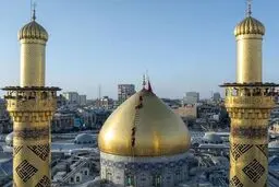 تصاویر تطهیر گنبد مطهر حضرت اباالفضل(ع)