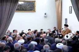 دیدار جمعی از مسئولان ارشد قوا با رهبر انقلاب