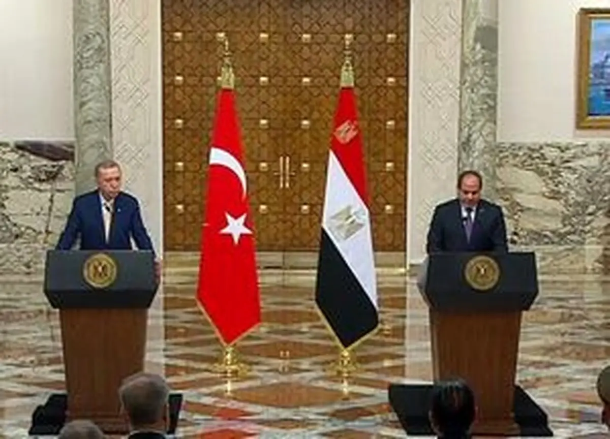 تاکید اردوغان و السیسی بر توقف جنگ در غزه
