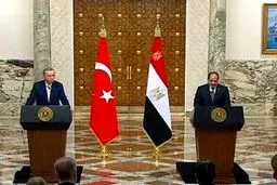 تاکید اردوغان و السیسی بر توقف جنگ در غزه
