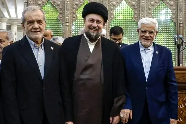 سانسور کلمات کلیدی در سخنان نوه امام و پزشکیان ‌در صدا و سیما