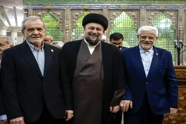 سانسور کلمات کلیدی در سخنان نوه امام و پزشکیان ‌در صدا و سیما