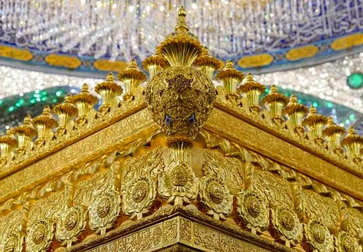 رونمایی از تاج طلایی ضریح امیرالمؤمنین (ع) در نجف