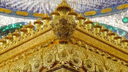 رونمایی از تاج طلایی ضریح امیرالمؤمنین (ع) در نجف