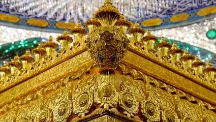 رونمایی از تاج طلایی ضریح امیرالمؤمنین (ع) در نجف