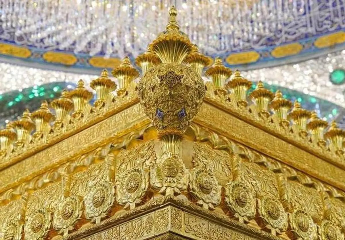 رونمایی از تاج طلایی ضریح امیرالمؤمنین (ع) در نجف