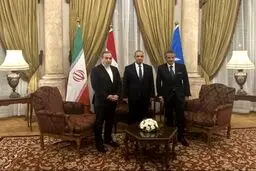 اولین عکس از دیدار عراقچی در قاهره با گروسی 