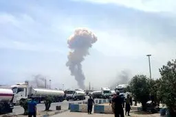 لحظه انفجار وحشتناک بندر شهید رجایی را ببینید