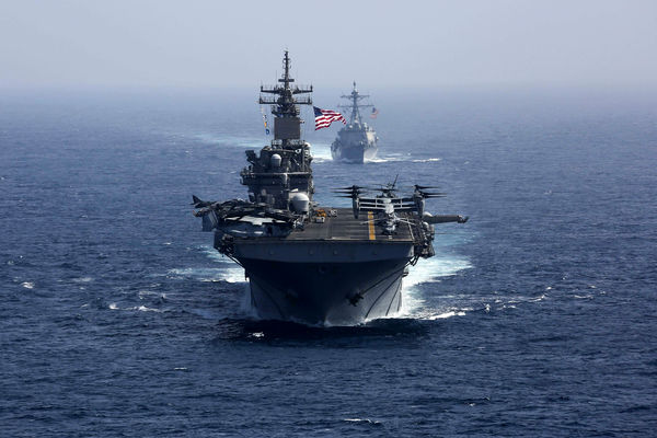 با فرمان ترامپ ناوگروه ضربتی جرالد آر فورد آماده حمله شد + فیلم