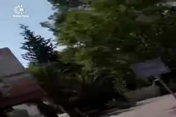 لحظه فرار زن خبرنگار سوری از بمباران دمشق