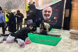 وداع تاریخی در شهرری | پیکر شهید سلامی با اشک و شعار وارد آستان عبدالعظیم شد