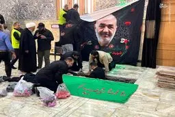 وداع تاریخی در شهرری | پیکر شهید سلامی با اشک و شعار وارد آستان عبدالعظیم شد