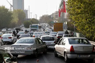 شلوغی و ترافیک تهران