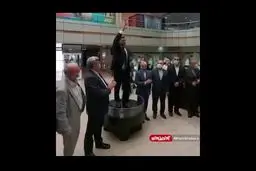  تندیس زیبای جهان پهلوان «تختی» نماد ملی موزه المپیک