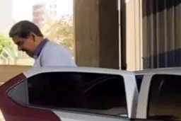 رئیس جمهور ونزوئلا سوار بر خودروی ملی ایران