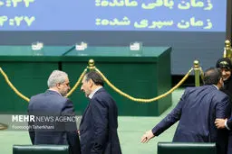 تصاویر جلسه بررسی استیضاح وزیر صمت