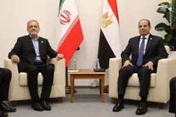 تصاویر دیدار روسای جمهور ایران و مصر