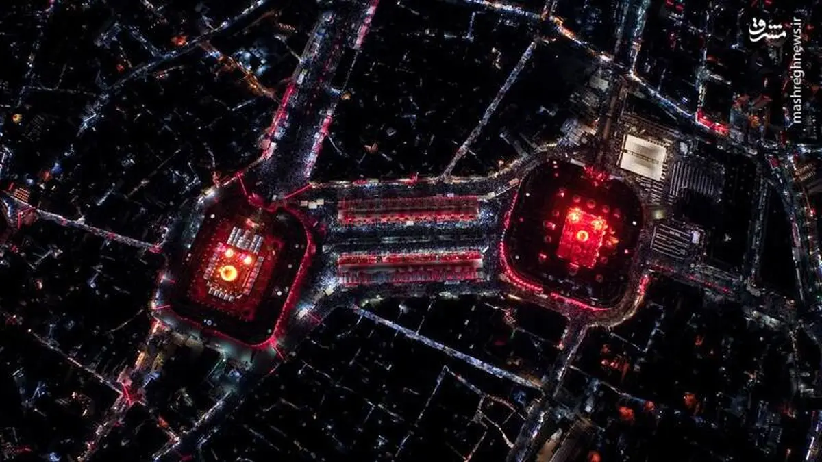 بارش رحمت الهی در کربلای معلی و بین‌الحرمین 