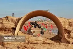 تصاویر گردهمایی دانش آموزان بسیجی در شلمچه