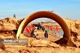 تصاویر گردهمایی دانش آموزان بسیجی در شلمچه