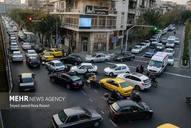 شلوغی و ترافیک تهران
