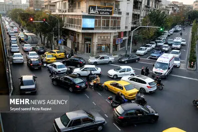 شلوغی و ترافیک تهران