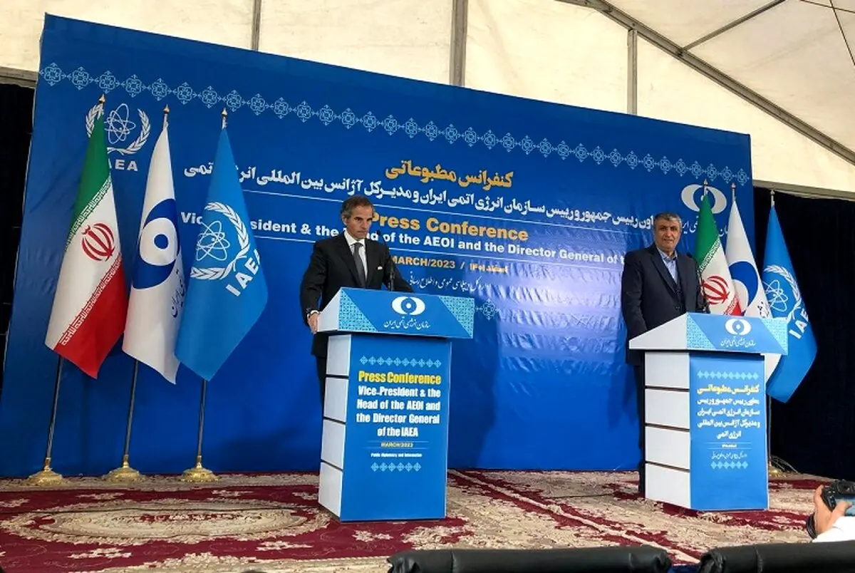 جزئیات کنفرانس خبری مشترک گروسی با اسلامی/ گروسی: هنوز کارمان تمام نشده است
