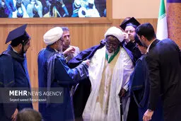مراسم اعطای دکترای افتخاری دانشگاه تهران به شیخ زکزاکی