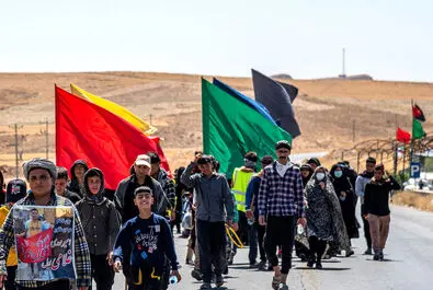 پیاده‌روی زائران امام رضا(ع)