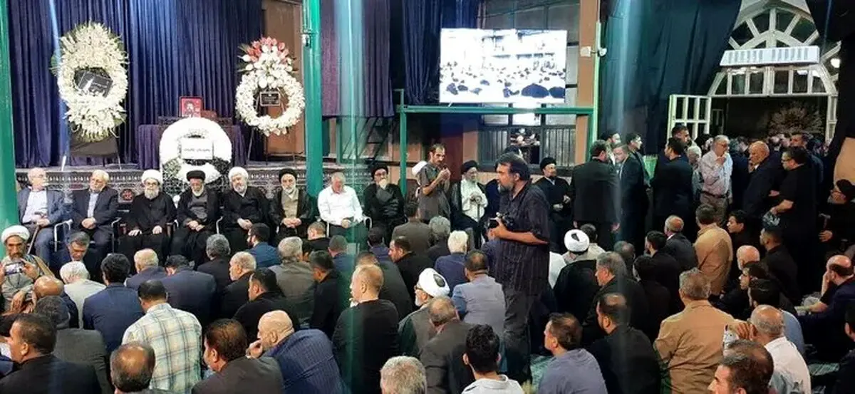 خاتمی، روحانی و کروبی در مراسم ختم مادر همسر سید حسن خمینی