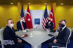 تصاویر دیدار ویژه بایدن و اردوغان پشت درهای بسته